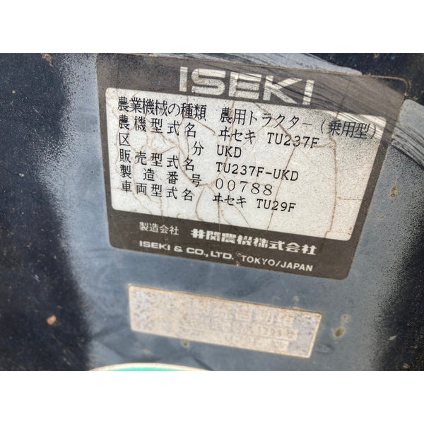 Tracteur Iseki TU237F 2042h