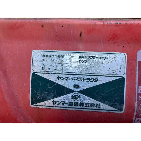 Tracteur Yanmar FX20D 1350h