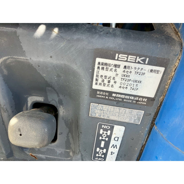 Tracteur Iseki TF23F 923h